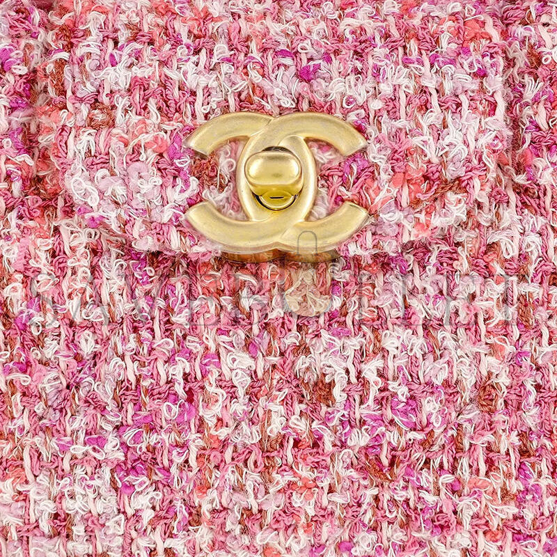 CHANEL KELLY NANO SHOPPING BAG TWEED AS3435 (12.5*8.3*4cm)